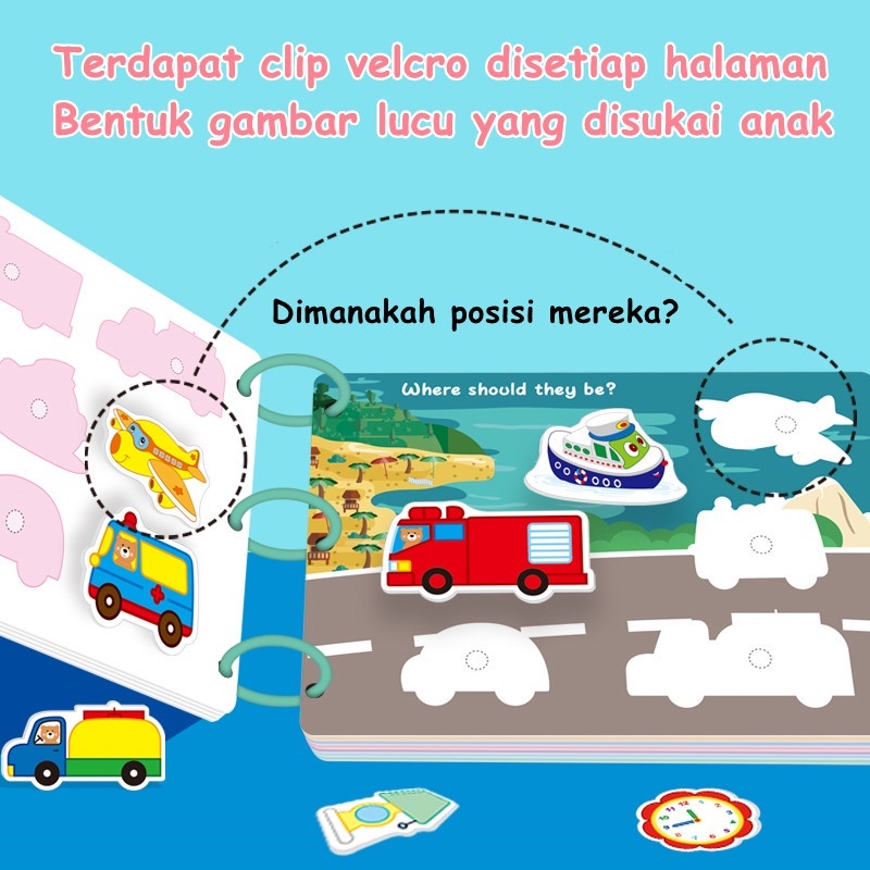 17 THEMES / THE QUIET BOOK/ CHLIDREN BUSY BOOK / QUIET BOOK ACTIVITY/ BUKU AKTIVITAS ANAK / ENGLISH BUSY BOOK /BUKU AKTIVITAS VELCRO ANAK/ BUSY BOOK STICKER BONGKAR BUKU EDUKASI / KINDERGARTEN ACTIVITY BOOK/ KINDERGARTEN THEMES BOOK