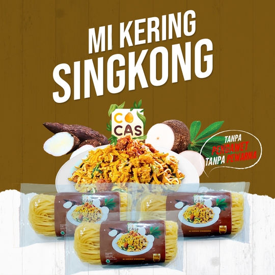 

Mi Kering Singkong Bebas Gula Kemasan [200 Gram]