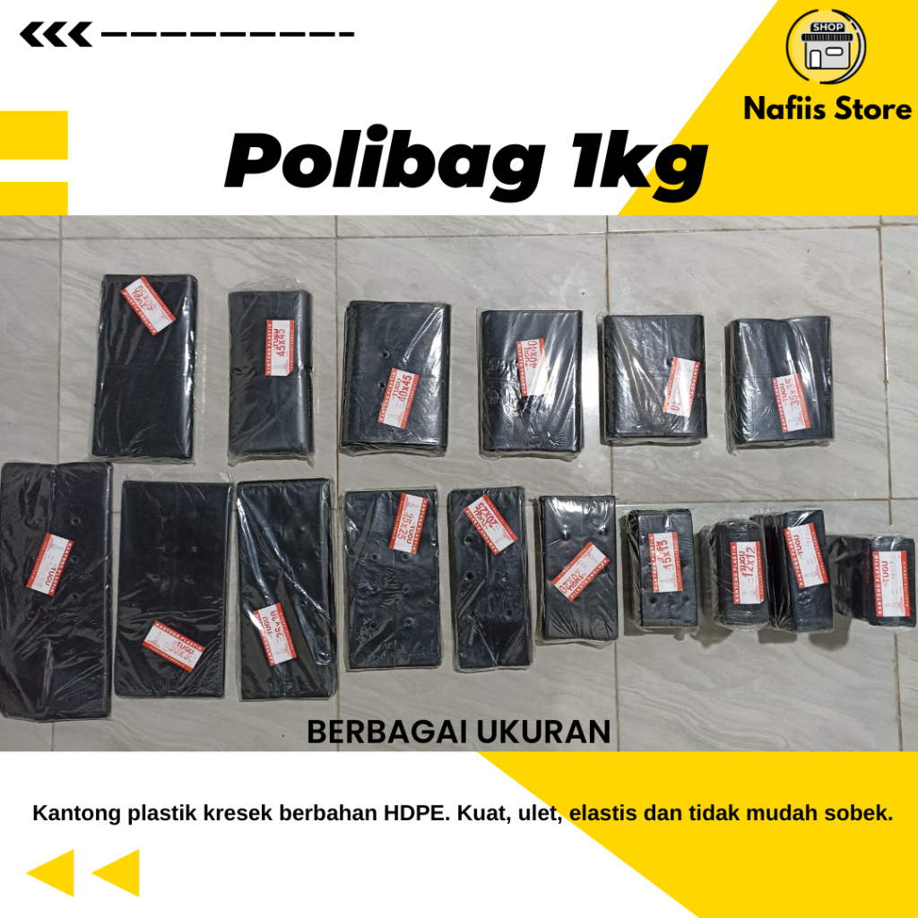 1kg - Polybag Tanaman Lengkap Plastik Polybag