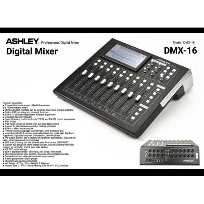 MIXER ASHLEY DIGITAL DMX 16 PROFESSIONAL DIGITAL MIXER ORIGINAL PRODUK ASHLEY