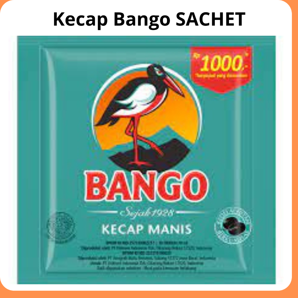 

BANGO Kecap manis 20 ml 1 RENCENG ( ISI 12 sachet )