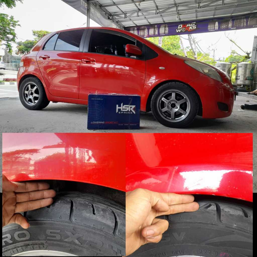 per ceper Yaris bakpau Lowering kit HSR mobil Yaris/Vios red