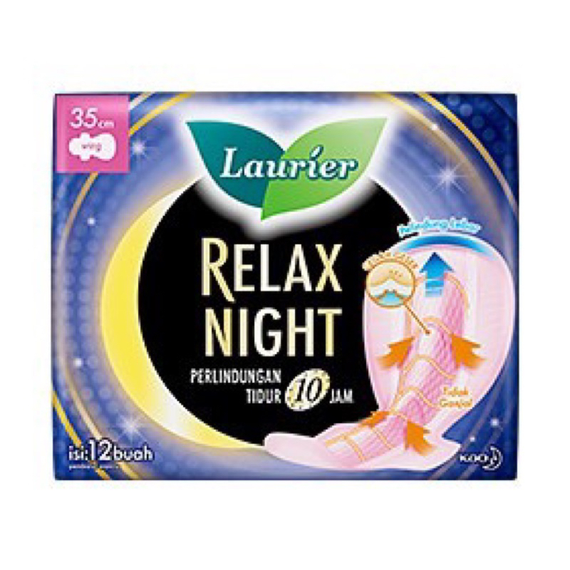 Softex Laurier Relax Night 35cm 12pads