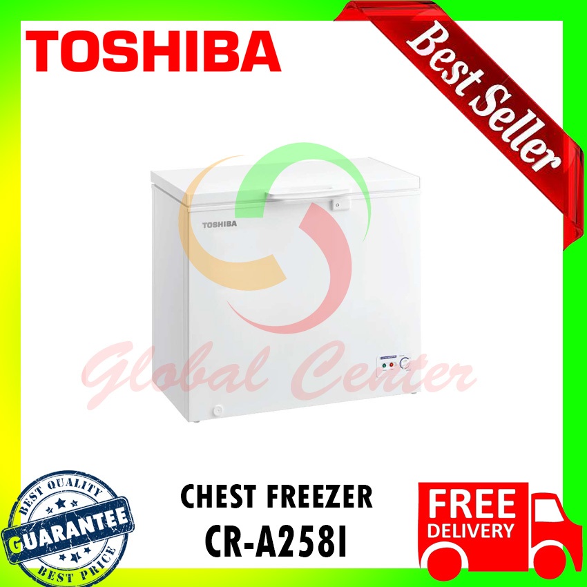 TOSHIBA CHEST FREEZER CR-A258I - GARANSI RESMI