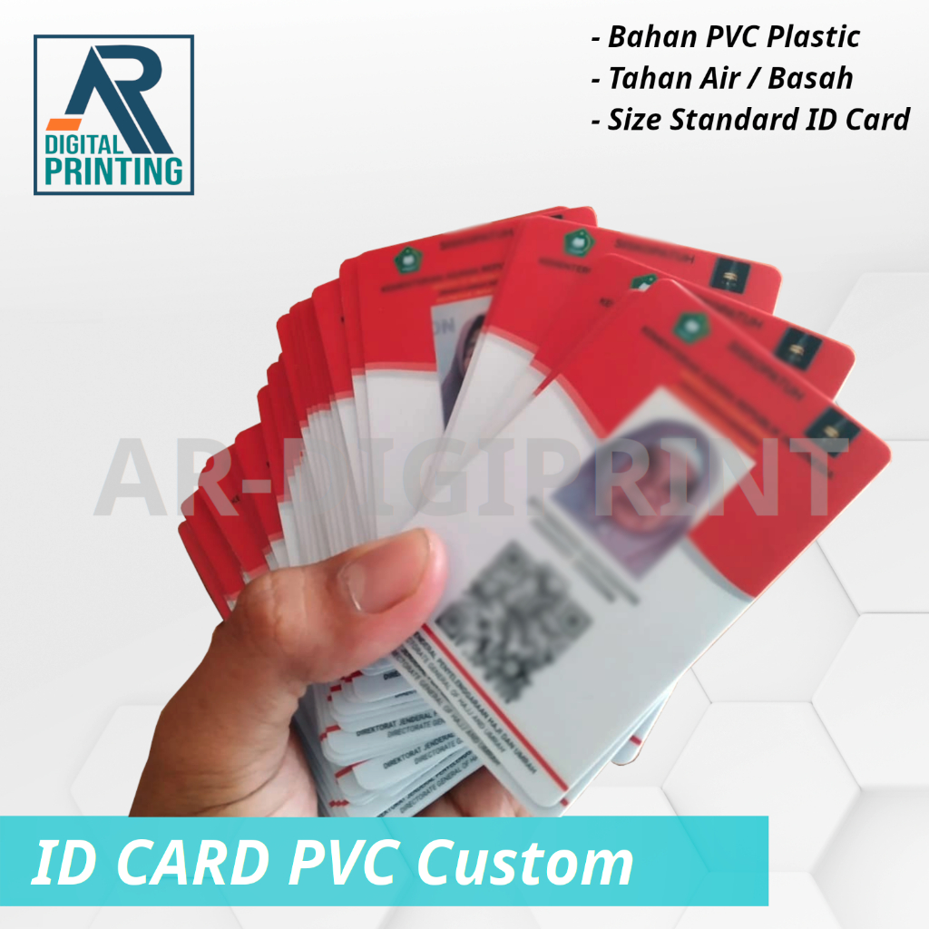 

PROSES CEPAT - ID Card PVC / Kartu Identitas Karyawan / Kartu Nama Plastik - Custom Design - Awet Tahan Air