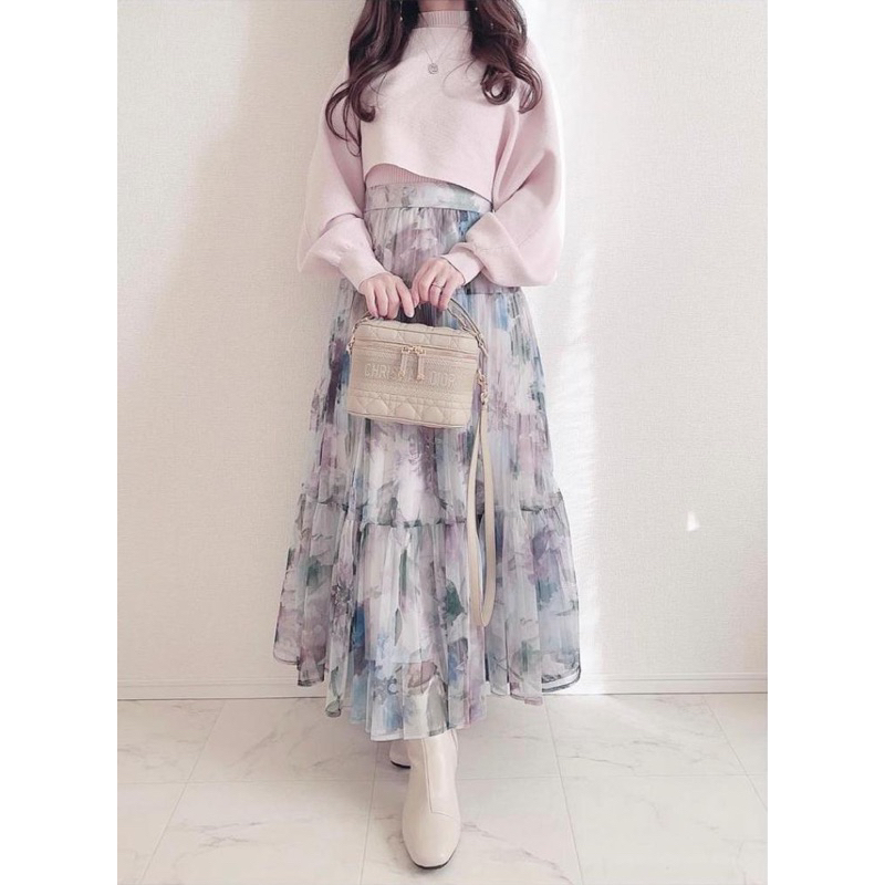 R0023 SHION KOREAN STYLE PLISKET VINTAGE SKIRT ROK KOREAN SIFON
