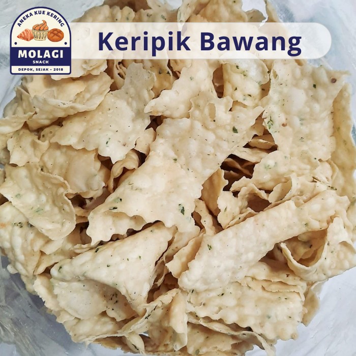 

Keripik Bawang Daun Jeruk Dua Sekawan 250 Gram / Kripik Bawang - Molagi Snack