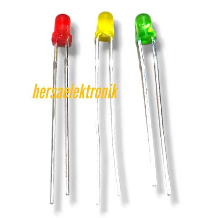 led 3mm lampu led 3 mm komponen