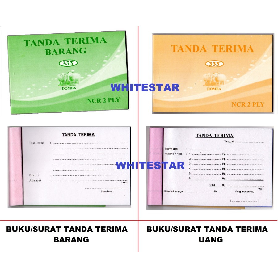

buku / surat tanda terima 2 ply 333