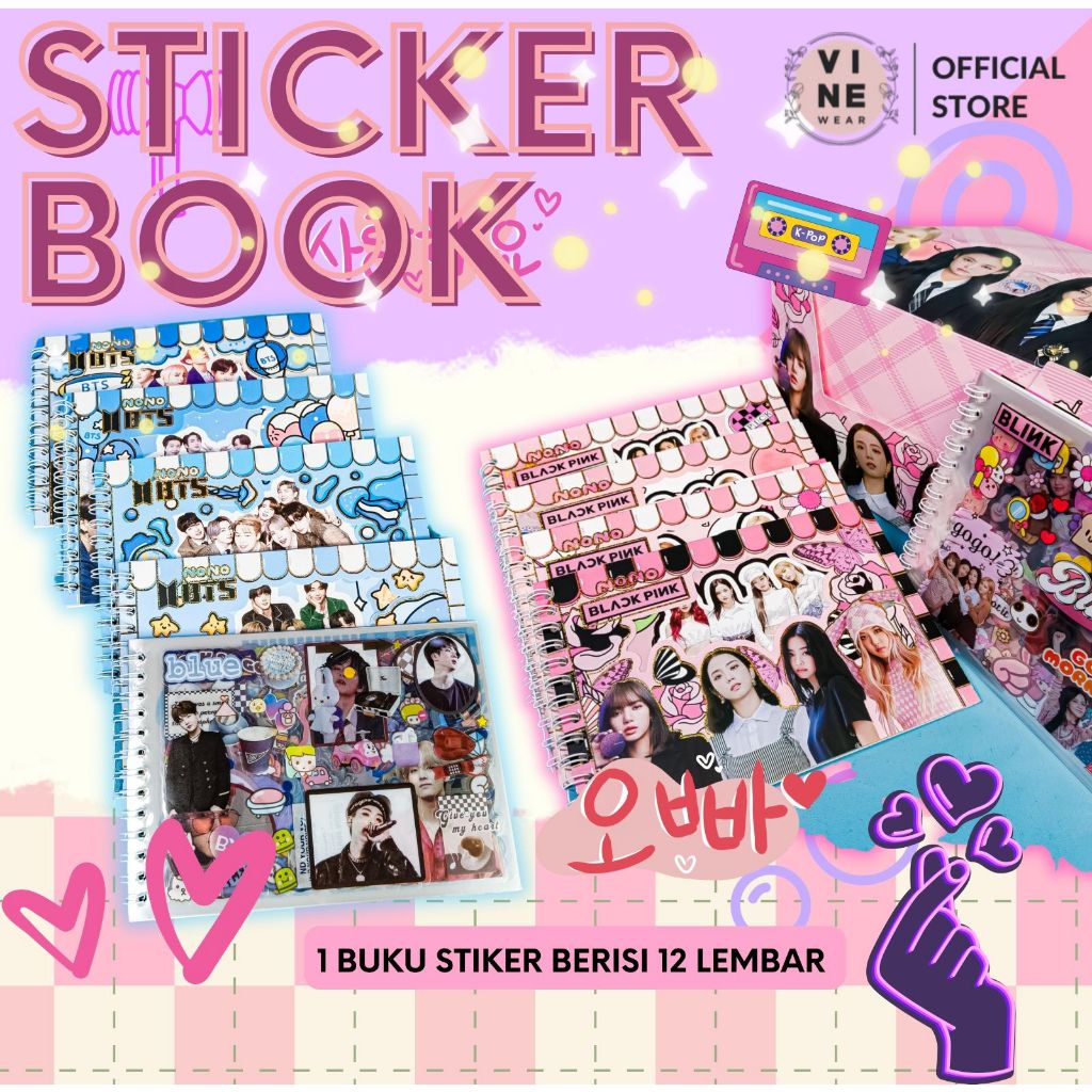 

Stiker Buku Blackpink BTS Isi 12 Lembar