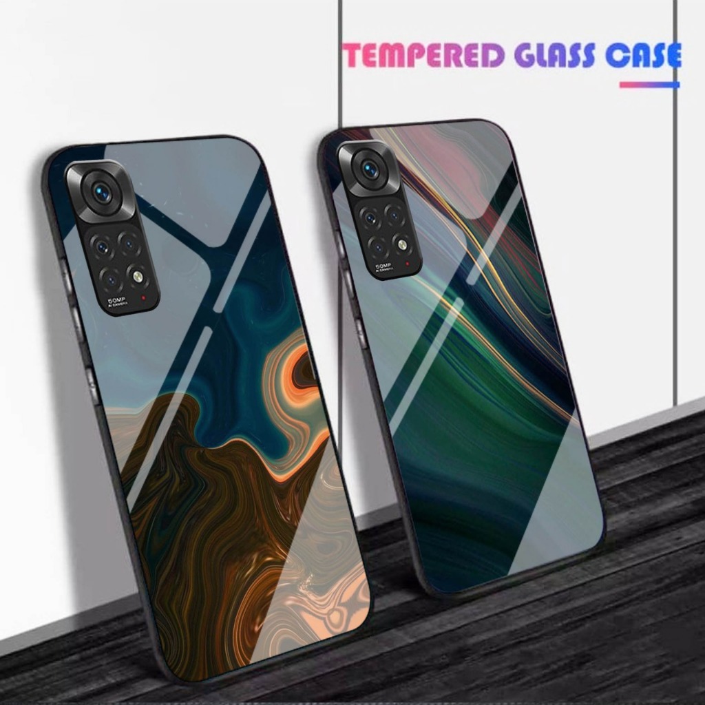 Case Kaca Redmi Note 11 - Kesing Hp Redmi Note 11 - Case Kaca Kilau  Redmi Note 11  - Case  Redmi No