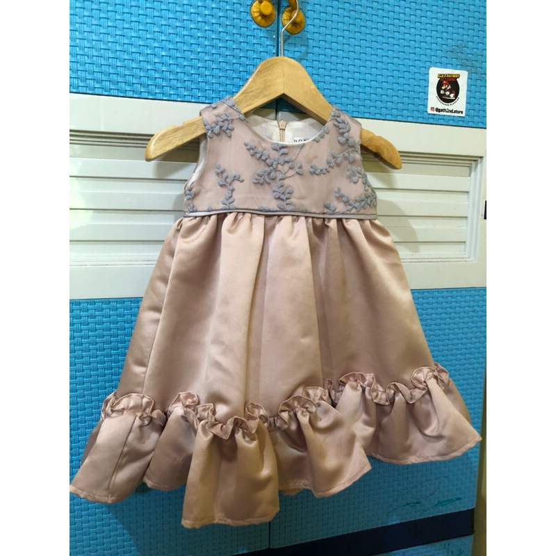 PRELOVED POPPURI DRESS PESTA BAYI / ANAK 1 TAHUN