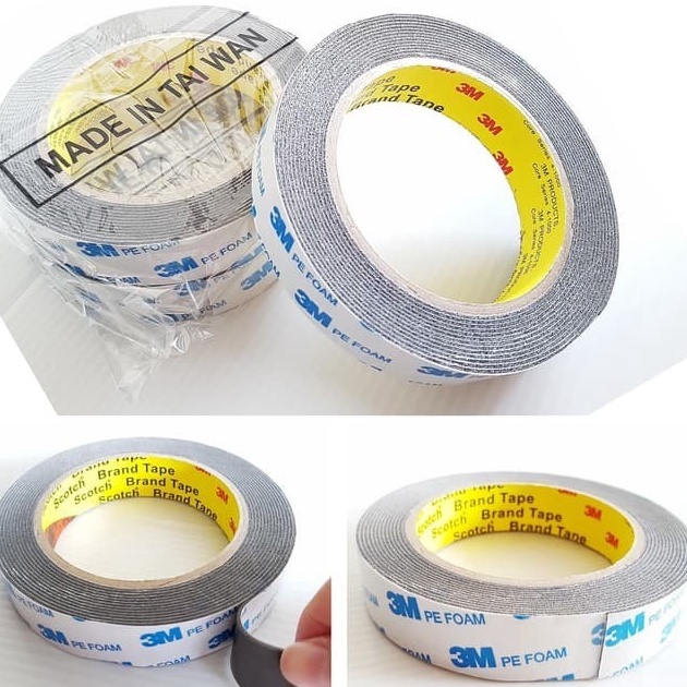 

Baru Double Tape 3M Putih PE Foam 1600 T White 20mm X 4Mtr