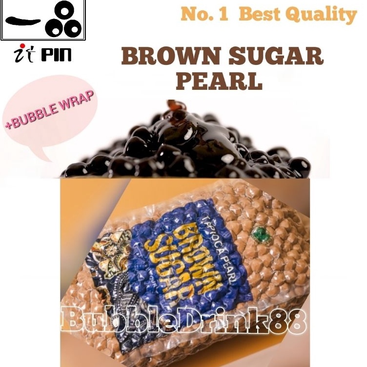 

BOBA PEARL / TAPIOCA PEARL / BUBBLE BROWN SUGAR / GULA AREN / BOBA PEARL ITPIN / BOBA PEARL Enak IT PIN BUKAN Bobatee (PBS1) Topping boba brown sugar / Bubble Tea / Bubble pearl