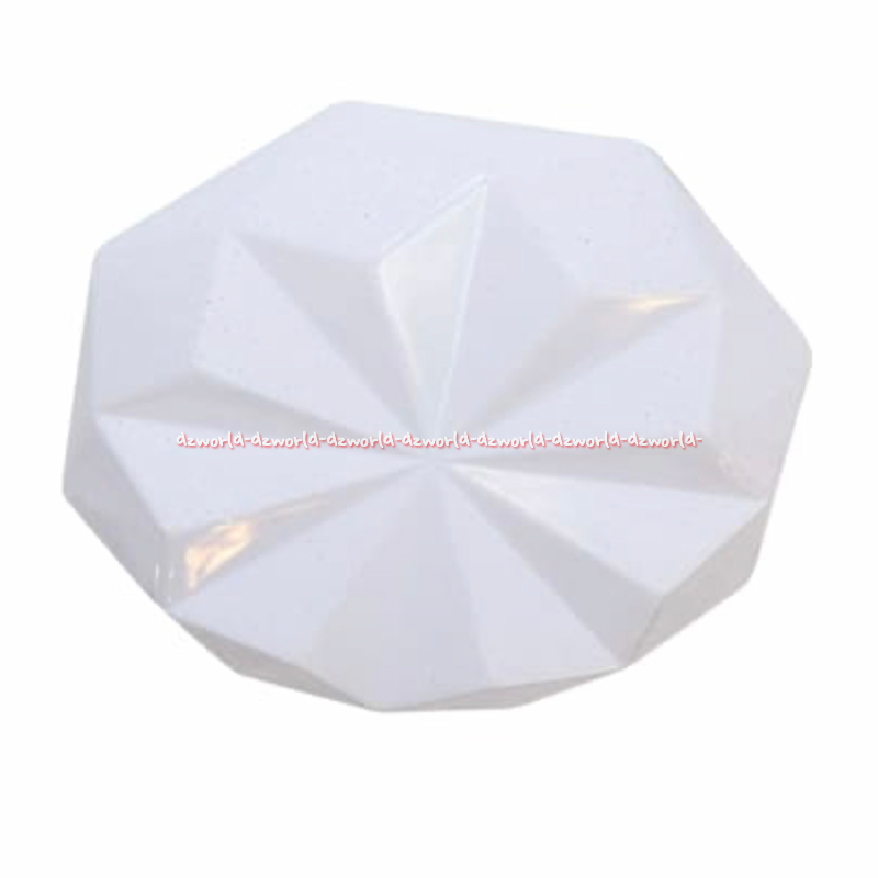 Eglare Prism 42cm Lampu Plafon Atas Langit Langit Warna Putih Lampu Model Sisi Prisma Kesan Modern E