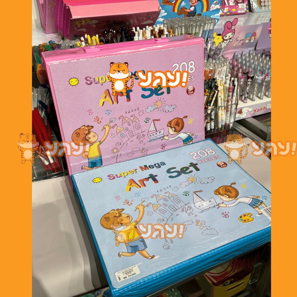 

YAY! Crayon Set 208 Pcs Pensil Warna Lengkap Krayon Set Alat Menggambar Mewarnai Cat Air Lukis Anak