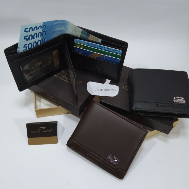 COD Dompet Kulit Premium Murah/Dompet Lipat Kulit Pria with Box/Dompet Murah Buat Kado 1106