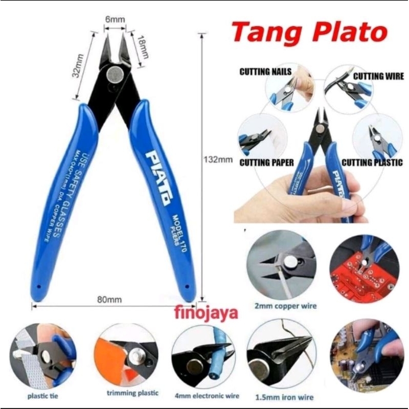 Tang Plato Pemotong kawat kabel Tang Alat Pemotong Tang