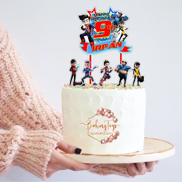 Ejen Ali - Topper Cake Birthday / Hiasan Kue Ulang Tahun