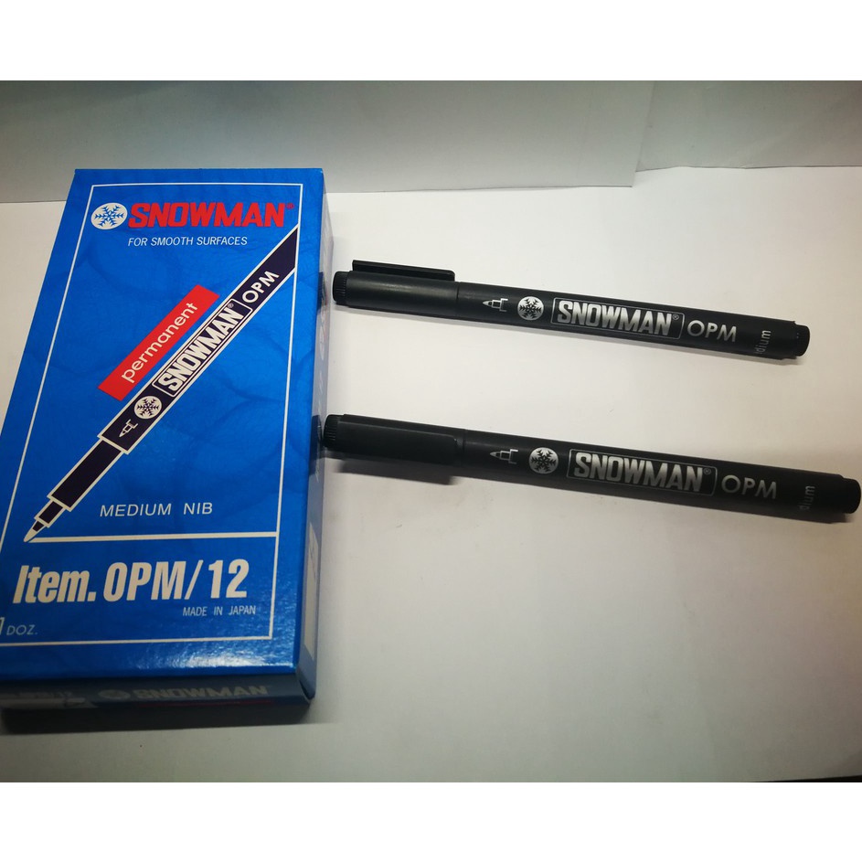 

↑❂❉ SNOWMAN SPIDOL PEN PERMANENT OHP OPM / OPF