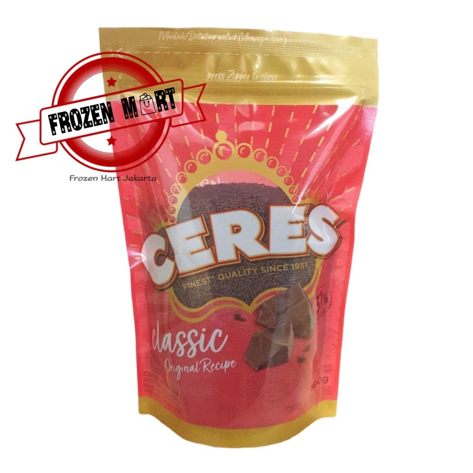 

Laris CERES Hagelslag Classic Ziplock 500gr / Meses / Meises Ceres Terbaru