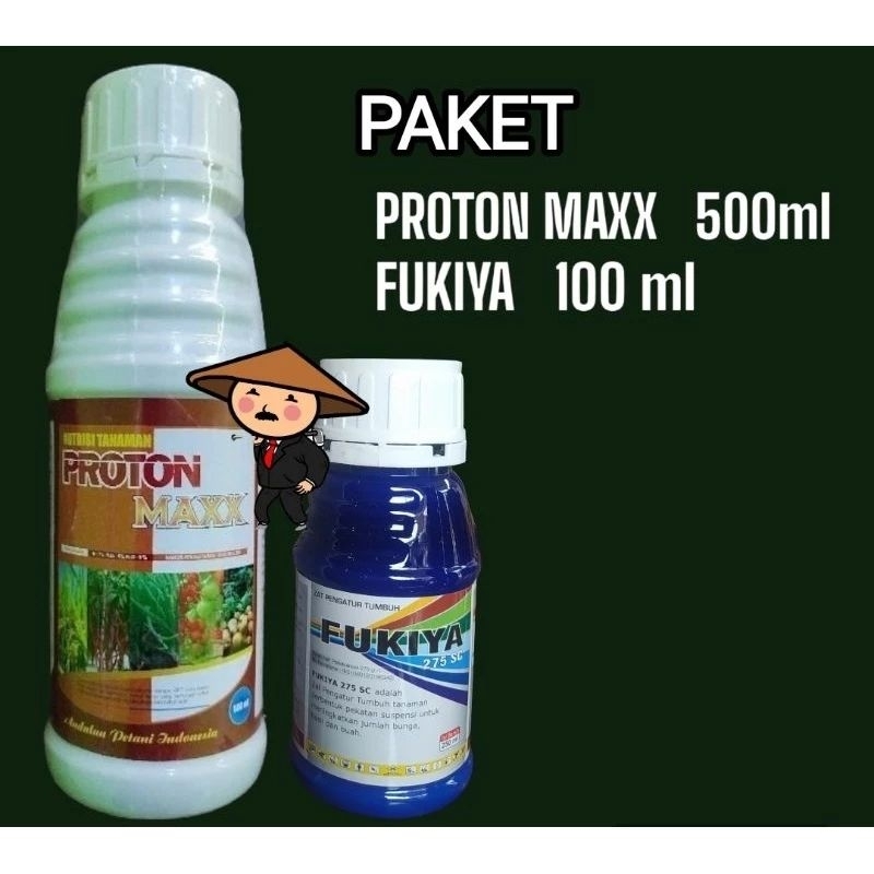 PROTON MAXX 500 ml + FUKIYA 100 ml - paket nutrisi tanaman