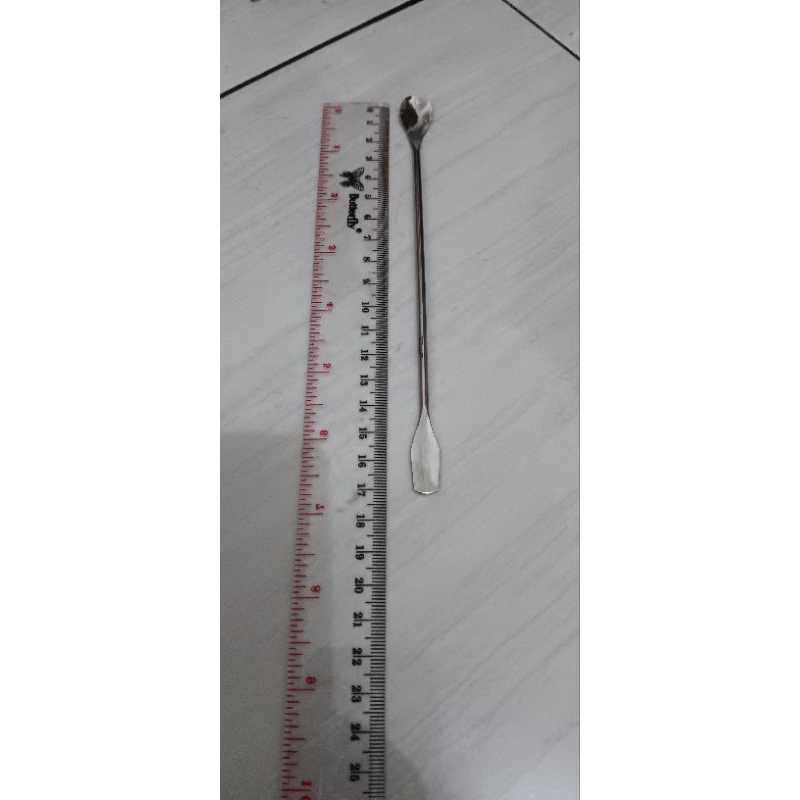 Spatula stainless steel spatel laboratorium sendok spatula spoon