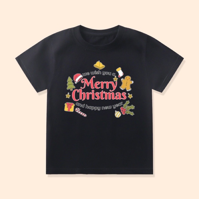 kaos natal merry christmas anak-anak