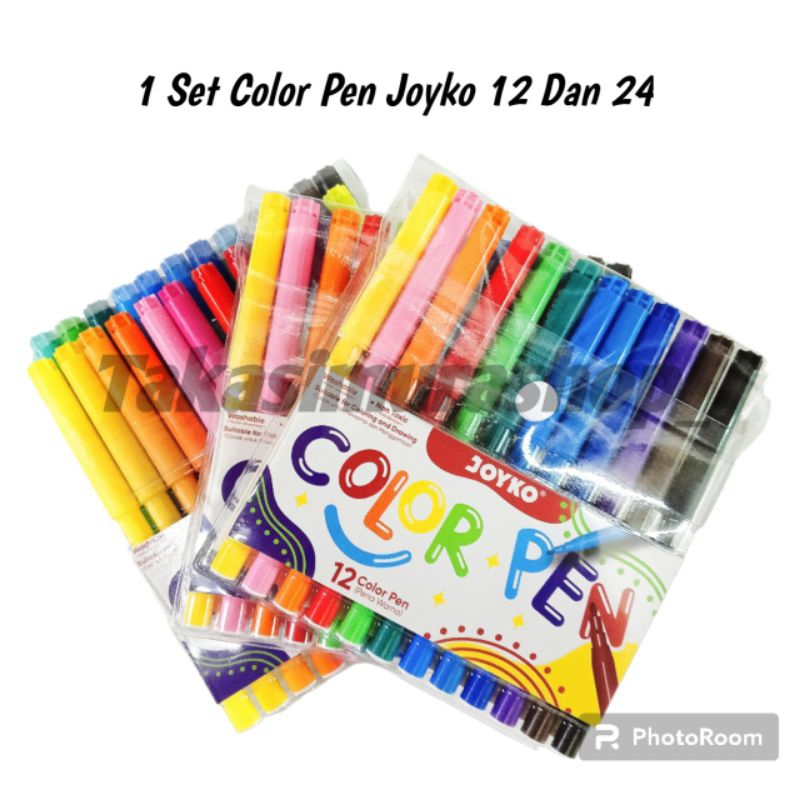 

1 SET COLOR PEN JOYKO 12 WARNA DAN 24 WARNA CLP-60-12/CLP-60-24