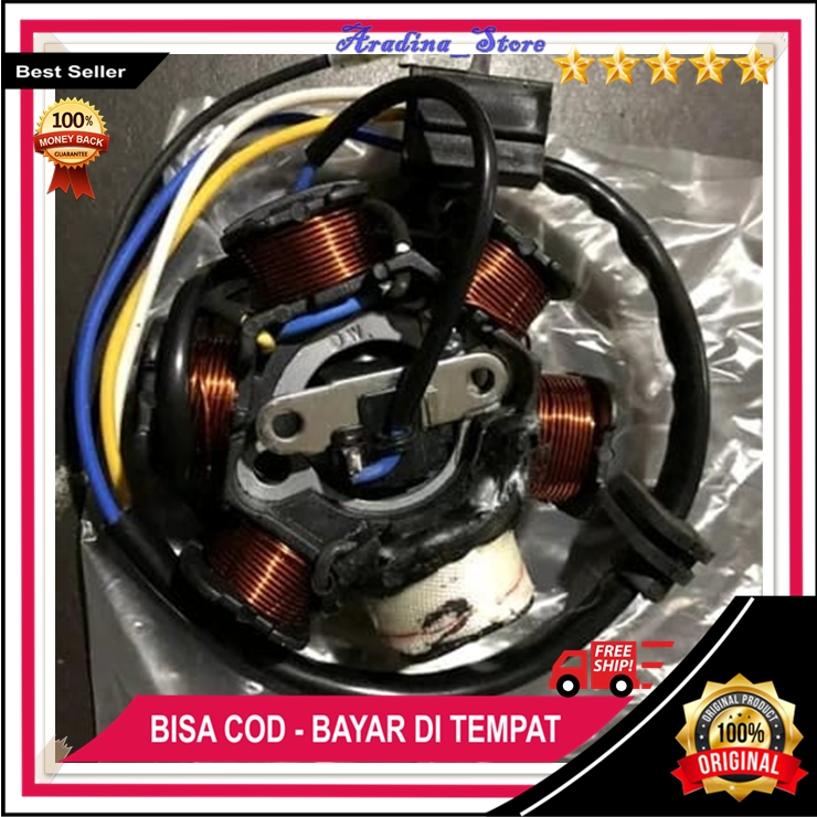 Original Spul Supra Lama Sparpart ORI Spull Assy Stator Comp Spul Pulser Honda Supra X Lama Fit Revo