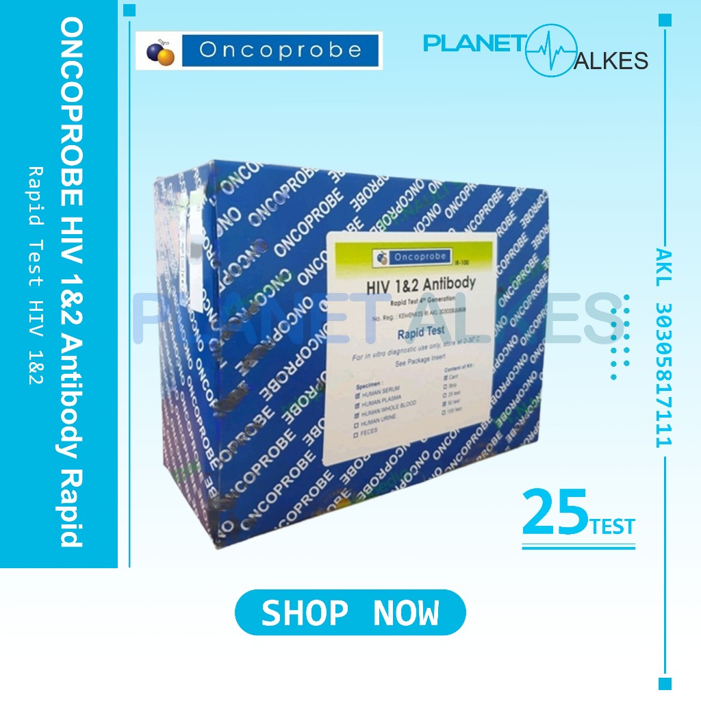 Test HIV I & II Oncoprobe 25Test / 50 test Generasi ke 4