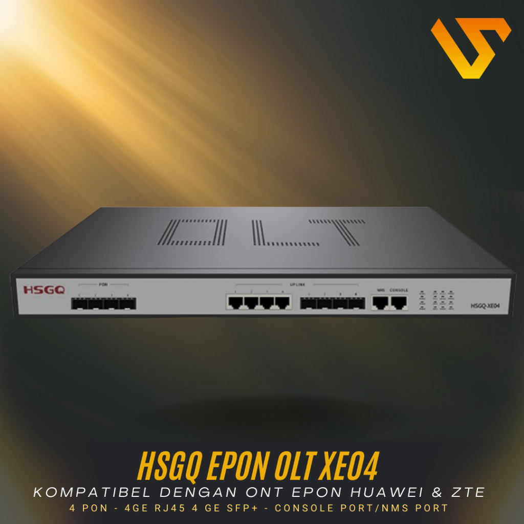 HSGQ XE04 EPON OLT 4PON 10G UPLINK|FTTH EPON OLT 4 PON