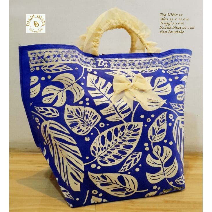 

Tas Hajatan Goodie Bag Kibir 22 Daun Biru BCA Handle Cream