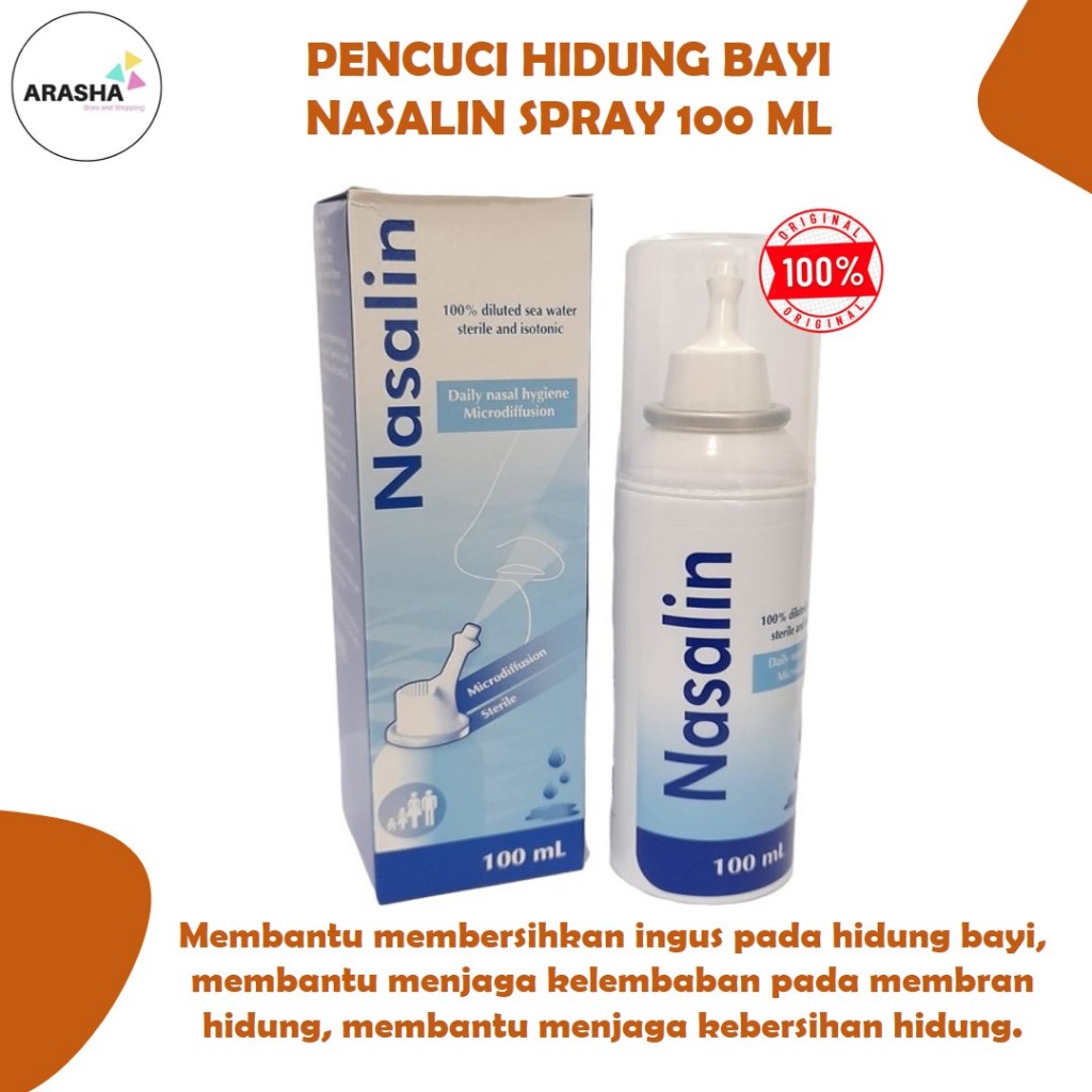 NASALIN BABY SPRAY DAILY NASAL100 ML/ PENCUCI HIDUNG BAYI/PEMBERSIH HIDUNG BAYI