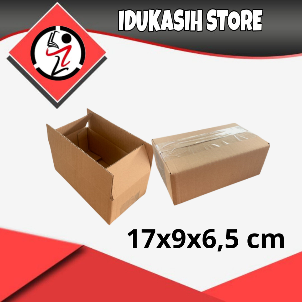 

(IDUKASIH) Kardus 17x9x6,5 cm | box | karton | kardus polos | custom
