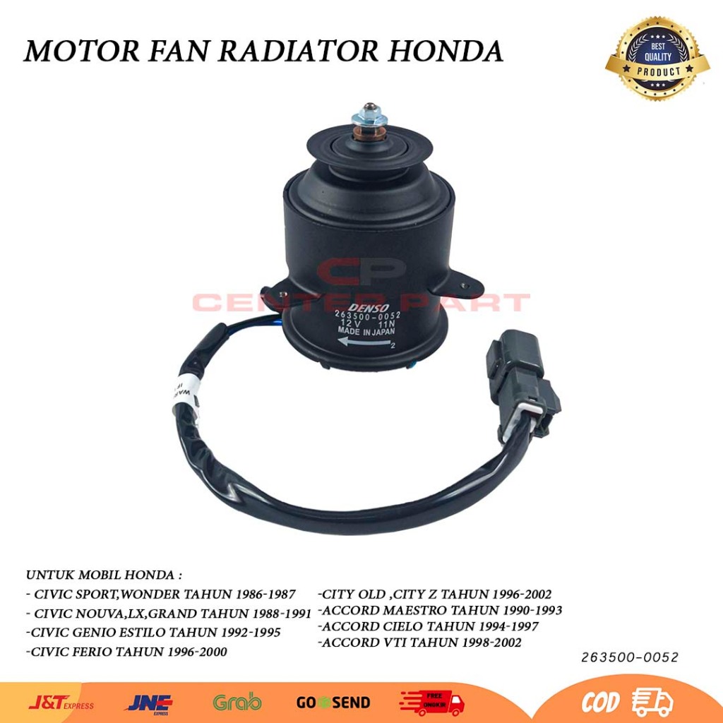 motor fan dinamo kipas radiator honda civic sport wonder nouva nova lx grand genio estilo ferio city