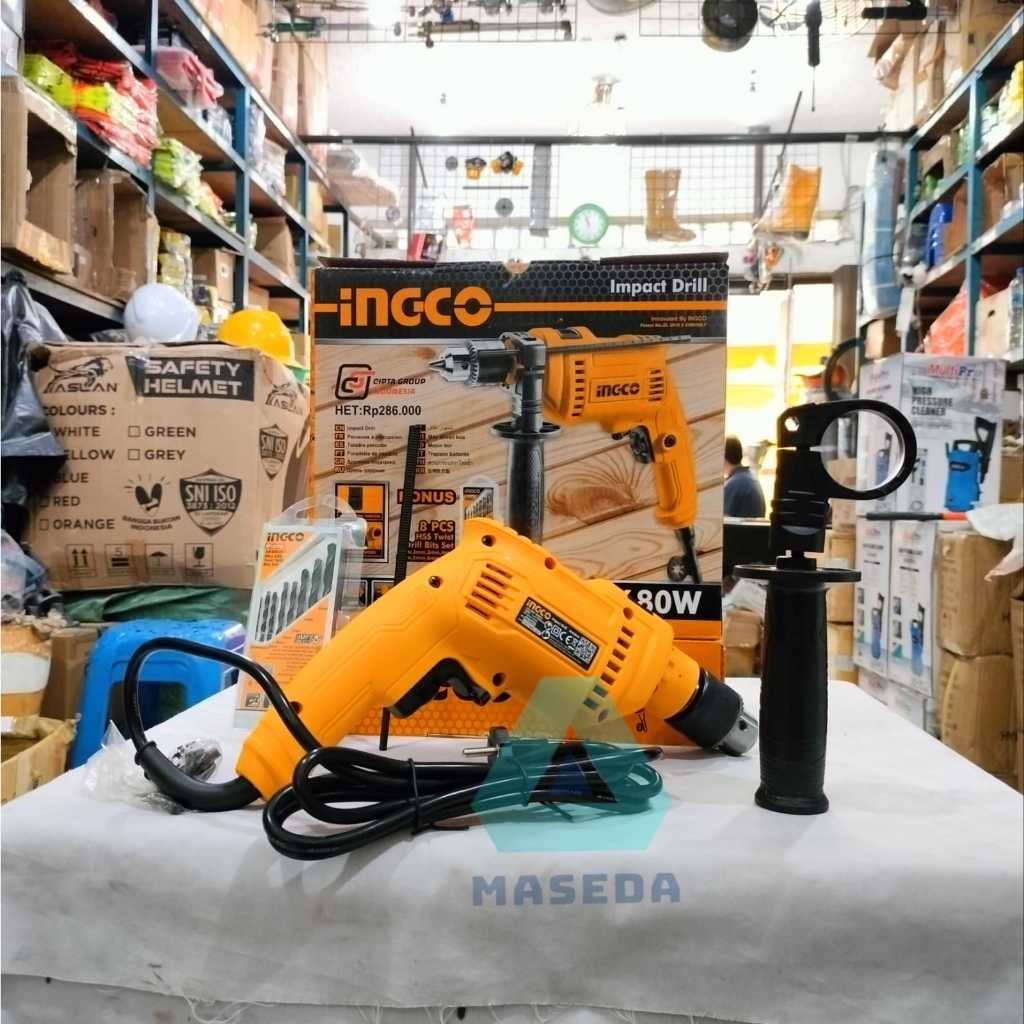 Mesin Bor Tangan Impact Drill INGCO 13MM