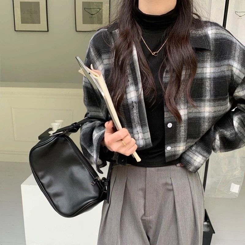 CROP TOP FLANEL / KEMEJA FLANEL WANITA / KEMEJA CROP / KEMEJA WANITA TERBARU