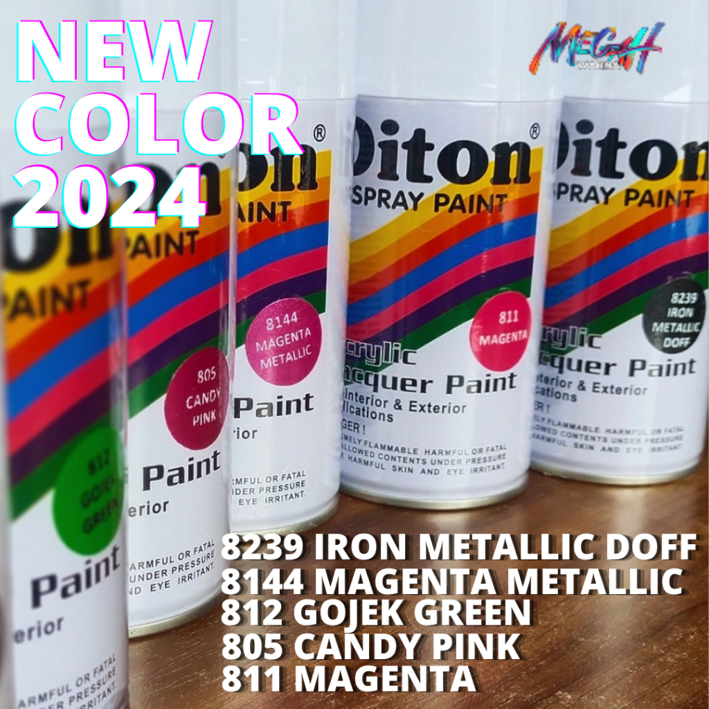 Pilok pilox diton 300cc baltIc white 847 Gojek Green 812 Magenta 811 8548 indigo blue 8502 ps dakar 