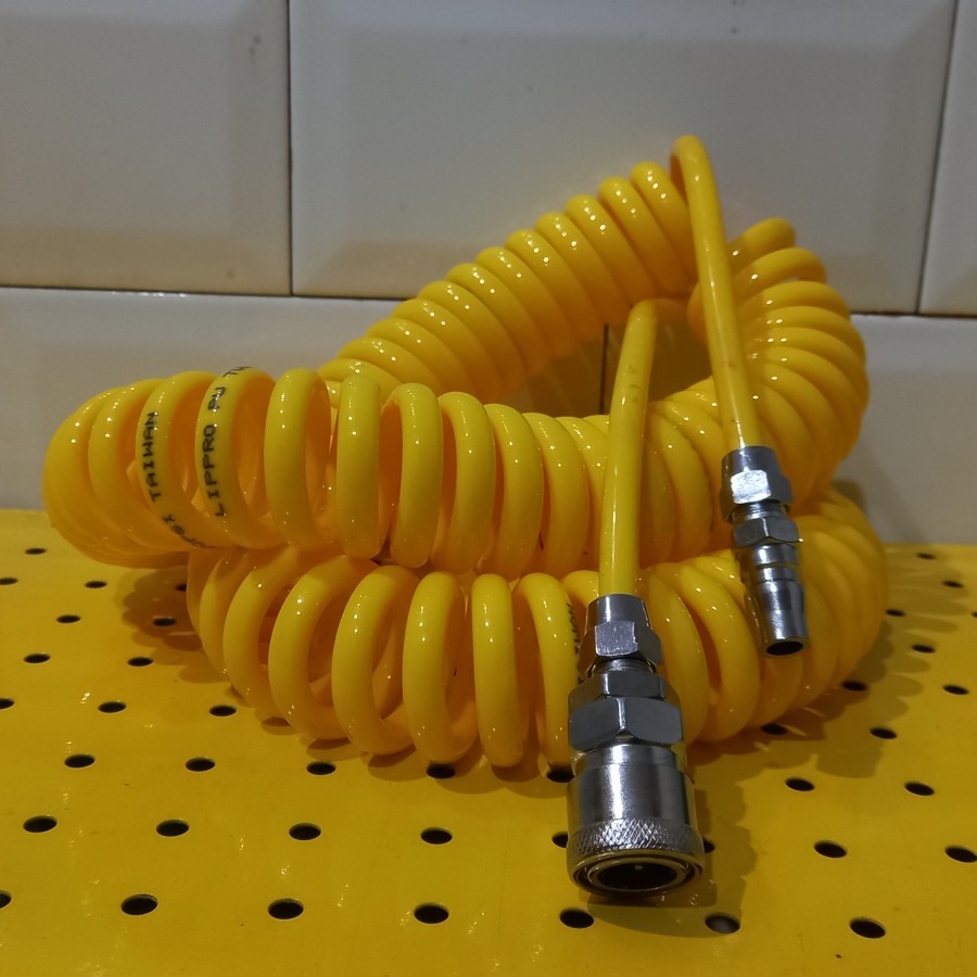 Selang Sepiral  9M Recoil Hose Selang Kompresor PU Sepiral Recoil Hose 5x8mm