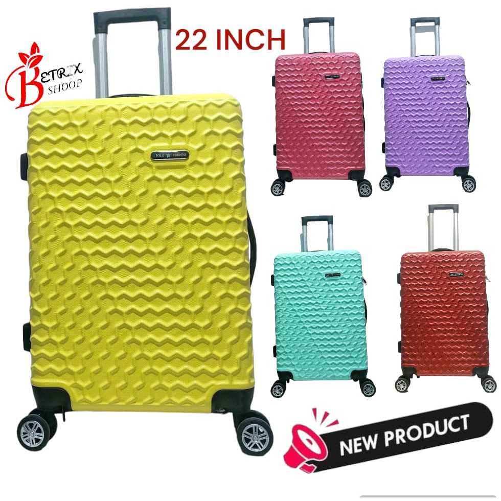 Paket Hemat Koper 22 Inch Koper Polo Koper Sedang Koper Premium 605 4 Roda 360 Rotasi Anti Pecah