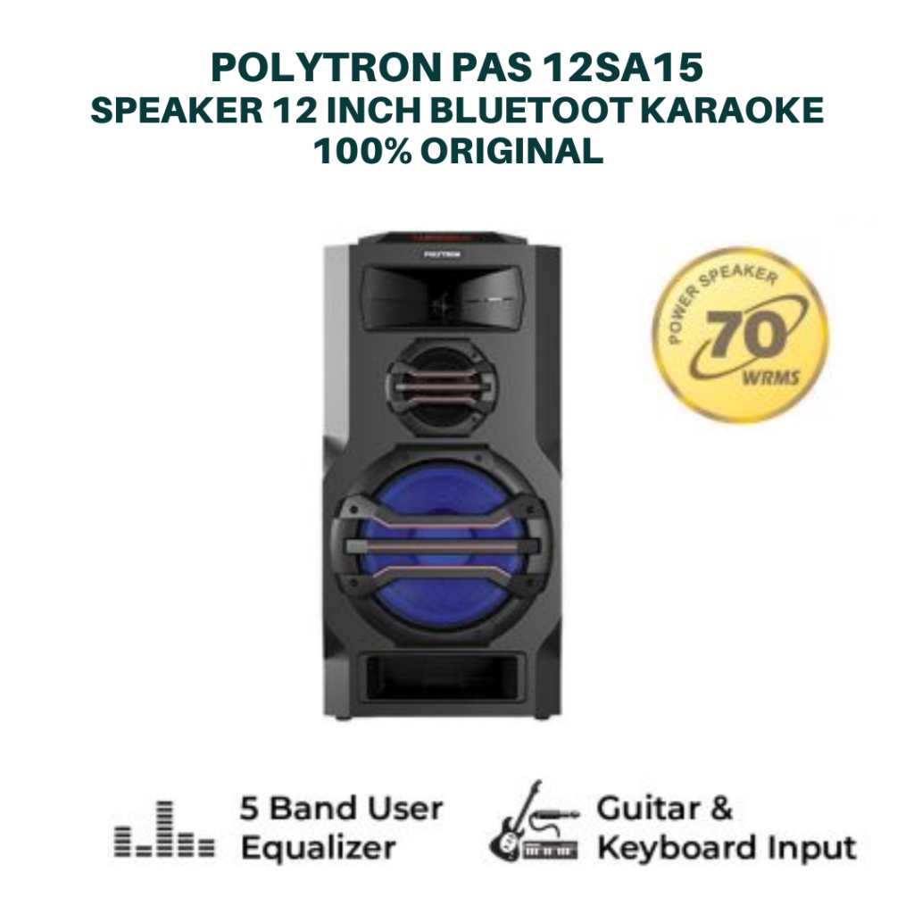 speaker aktif polytron pas 12sa15 speaker 12 inch speaker bluetooth speaker karaoke