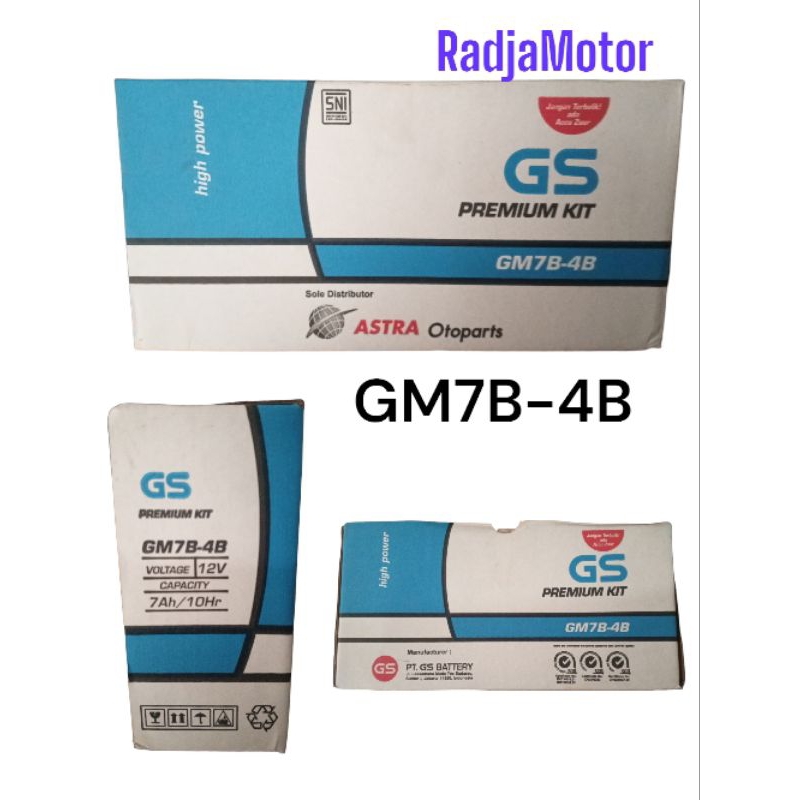 Aki GS ASTRA OTOPARTS basah GM7B GS ORIGINAL ASLI