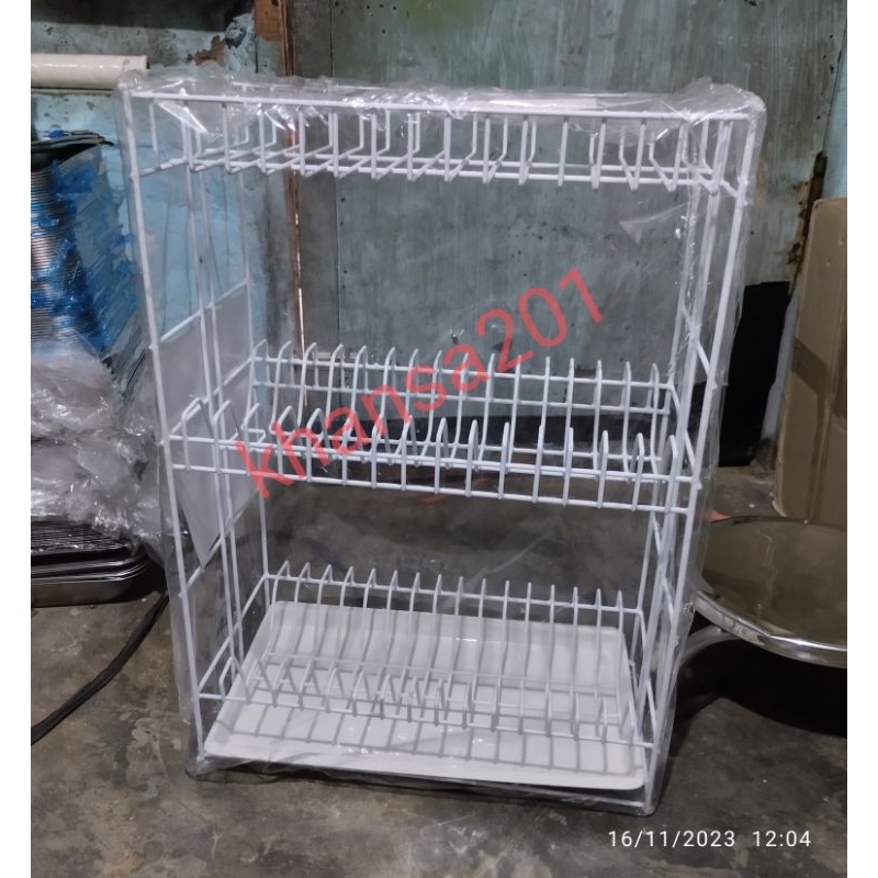 rak piring 3 susun+tray 393T