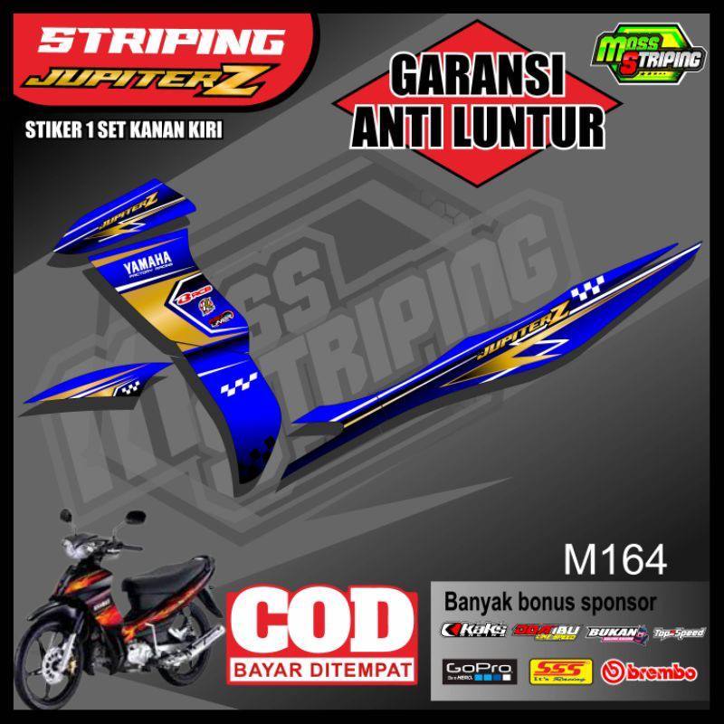 sticker striping Jupiter Z Burhan Jupiter Z lama Stiker Variasi Motor Jupiter keren M164 murah berku