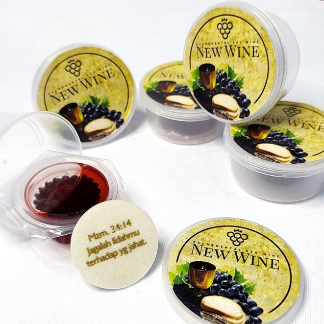 

Minuman Paket Perjamuan Gereja NW Cup Isi 50-Roti Ayat Kecil (PCNW)