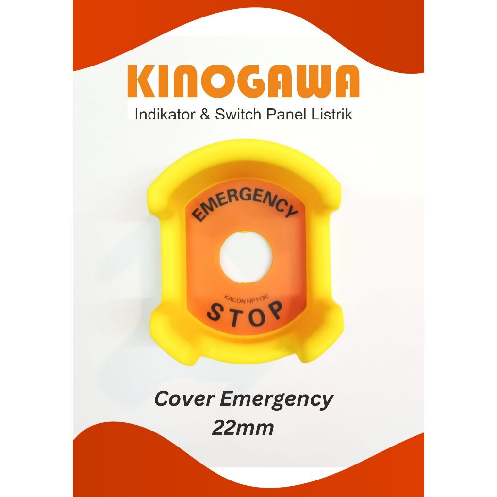 KINOGAWA Protection Emergency Cover protection emergency 22mm Cover Emergency Komponen Panel Listrik
