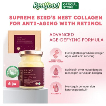 

Realfood Trial Forever Young Plus Minuman Sarang Burung Walet + Kolagen, Beauty