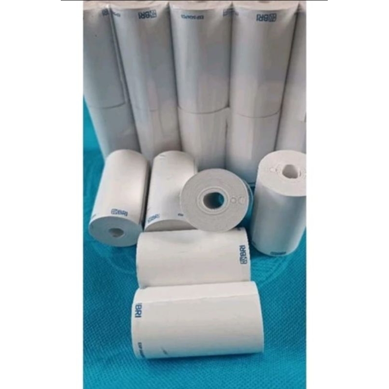 

Kertas thermal 58x33 logo bri paket 5 roll