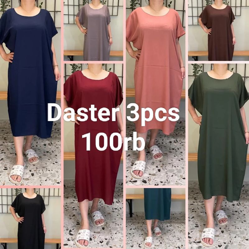 Kimiq-DASTER DRESS Jumbo XXL BIG SIZE Lengan Pendek - 3pcs 100rb Banyak Motif - Daster Bali PANJANG